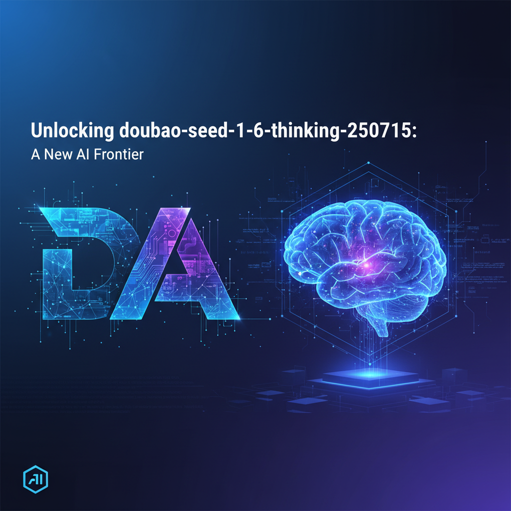 Unlocking doubao-seed-1-6-thinking-250715: A New AI Frontier