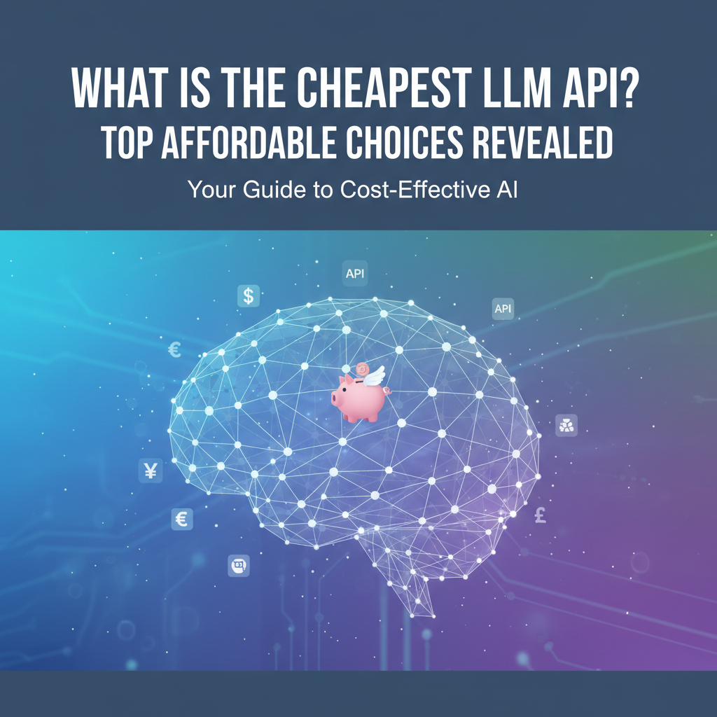 What is the Cheapest LLM API? Top Affordable Choices Revealed