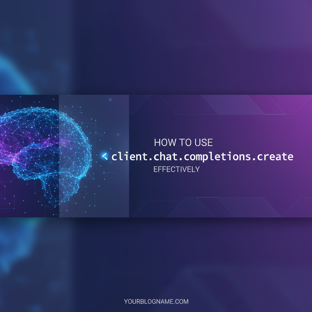 How to Use `client.chat.completions.create` Effectively