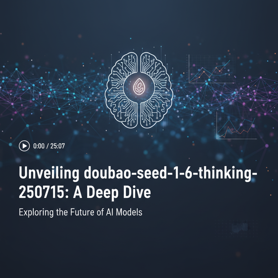 Unveiling doubao-seed-1-6-thinking-250715: A Deep Dive