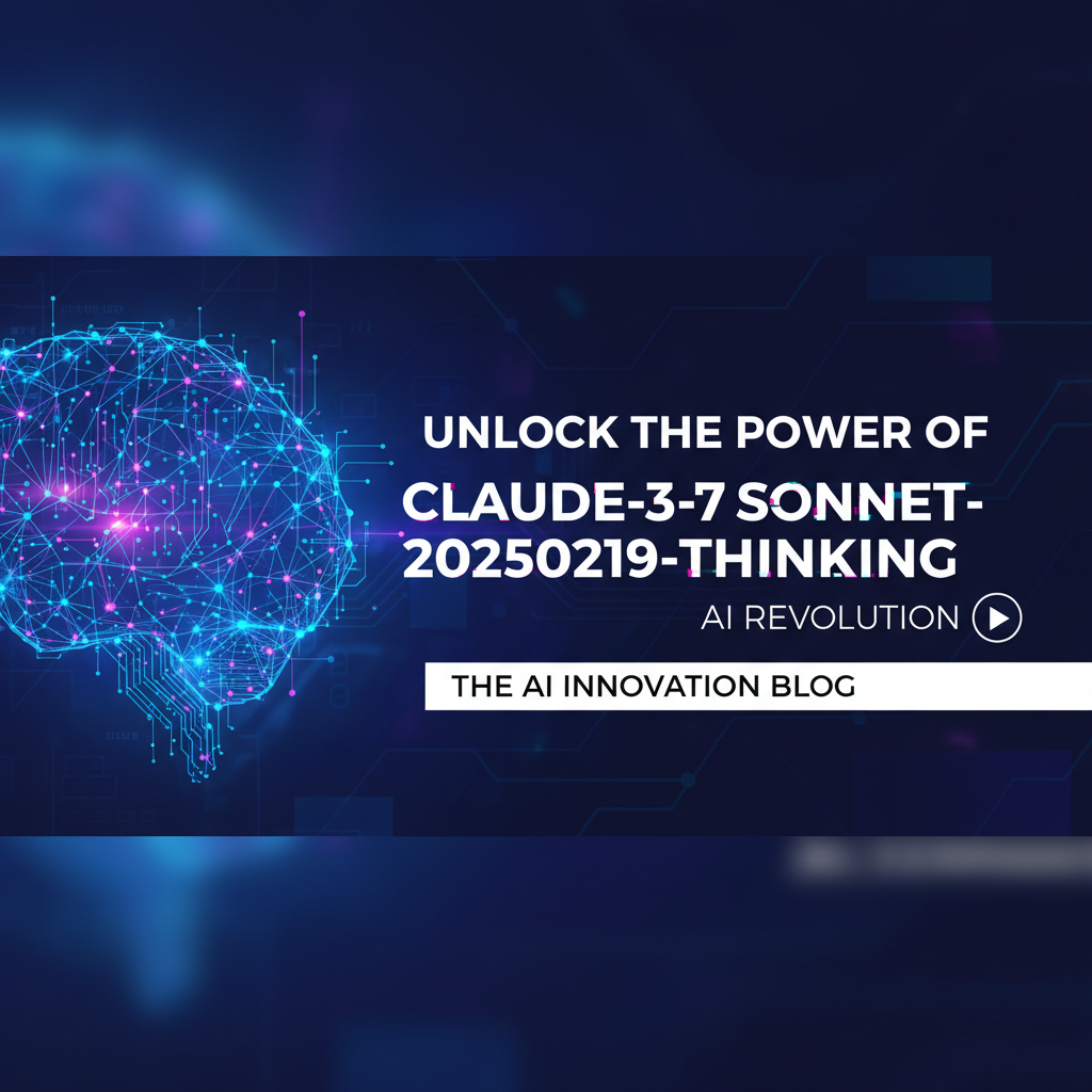Unlock the Power of claude-3-7-sonnet-20250219-thinking