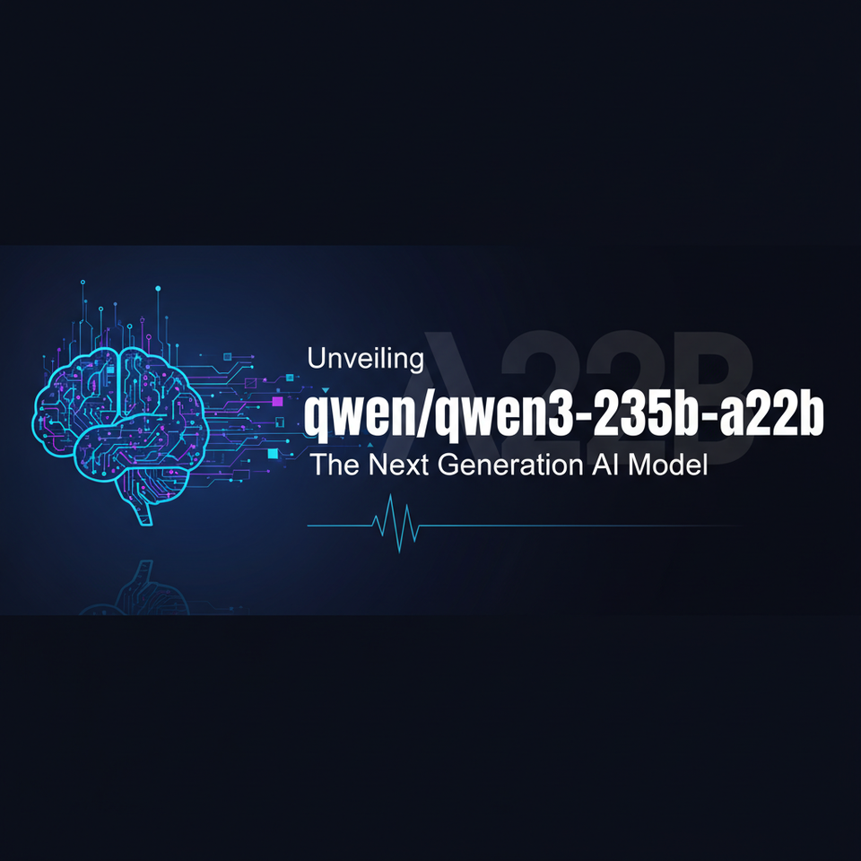 Unveiling qwen/qwen3-235b-a22b: The Next Generation AI Model