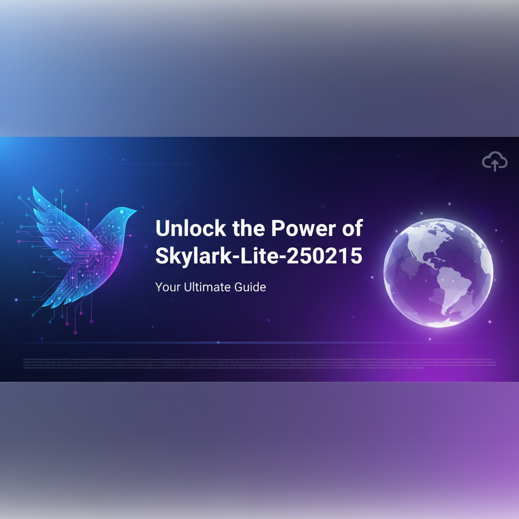 Unlock the Power of Skylark-Lite-250215: Your Ultimate Guide