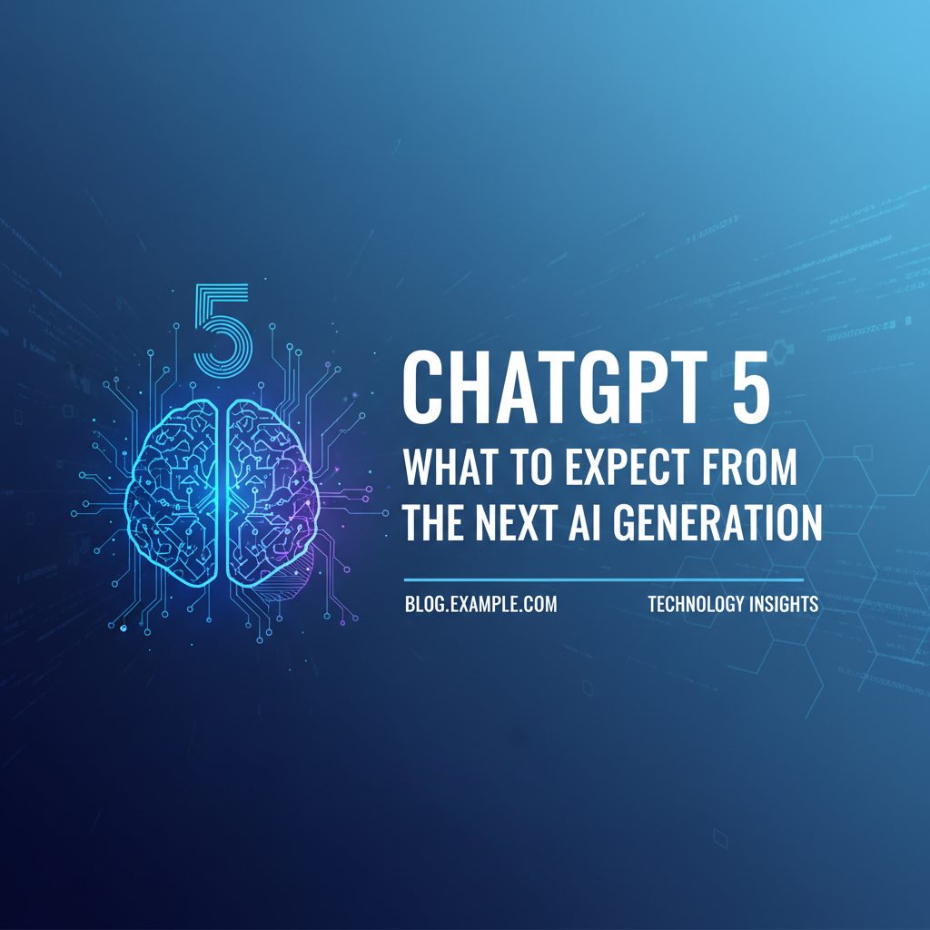 ChatGPT 5: What to Expect from the Next AI Generation