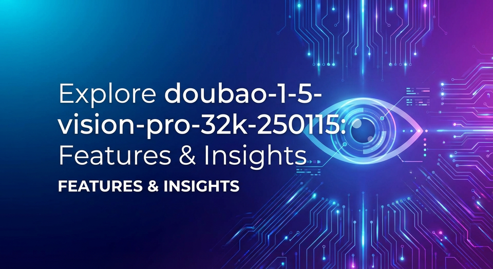Explore doubao-1-5-vision-pro-32k-250115: Features & Insights