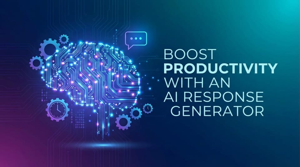 Boost Productivity with an AI Response Generator