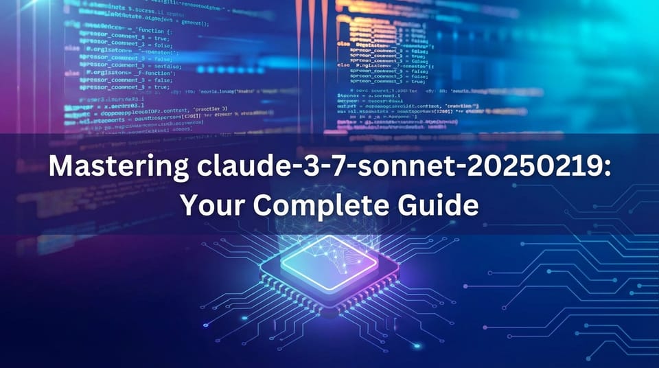 Mastering claude-3-7-sonnet-20250219: Your Complete Guide