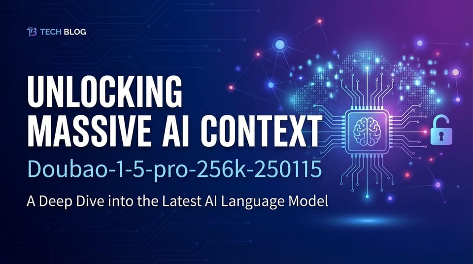 doubao-1-5-pro-256k-250115: Unlocking Massive AI Context