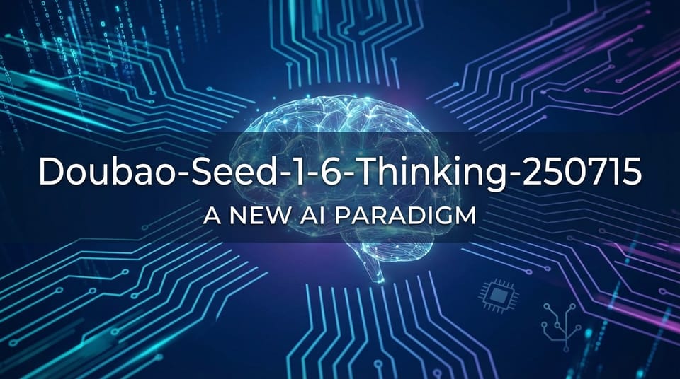 Doubao-Seed-1-6-Thinking-250715: A New AI Paradigm