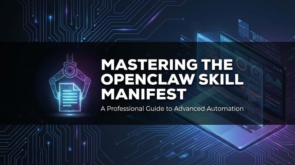 Mastering the OpenClaw Skill Manifest